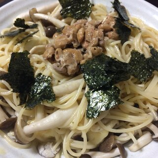 納豆乗っけパスタ